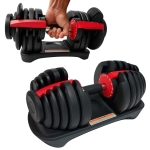 ZESTAW HANTLI REGULOWANYCH GUMOWANE SZYBKA REGULACJA 24KG